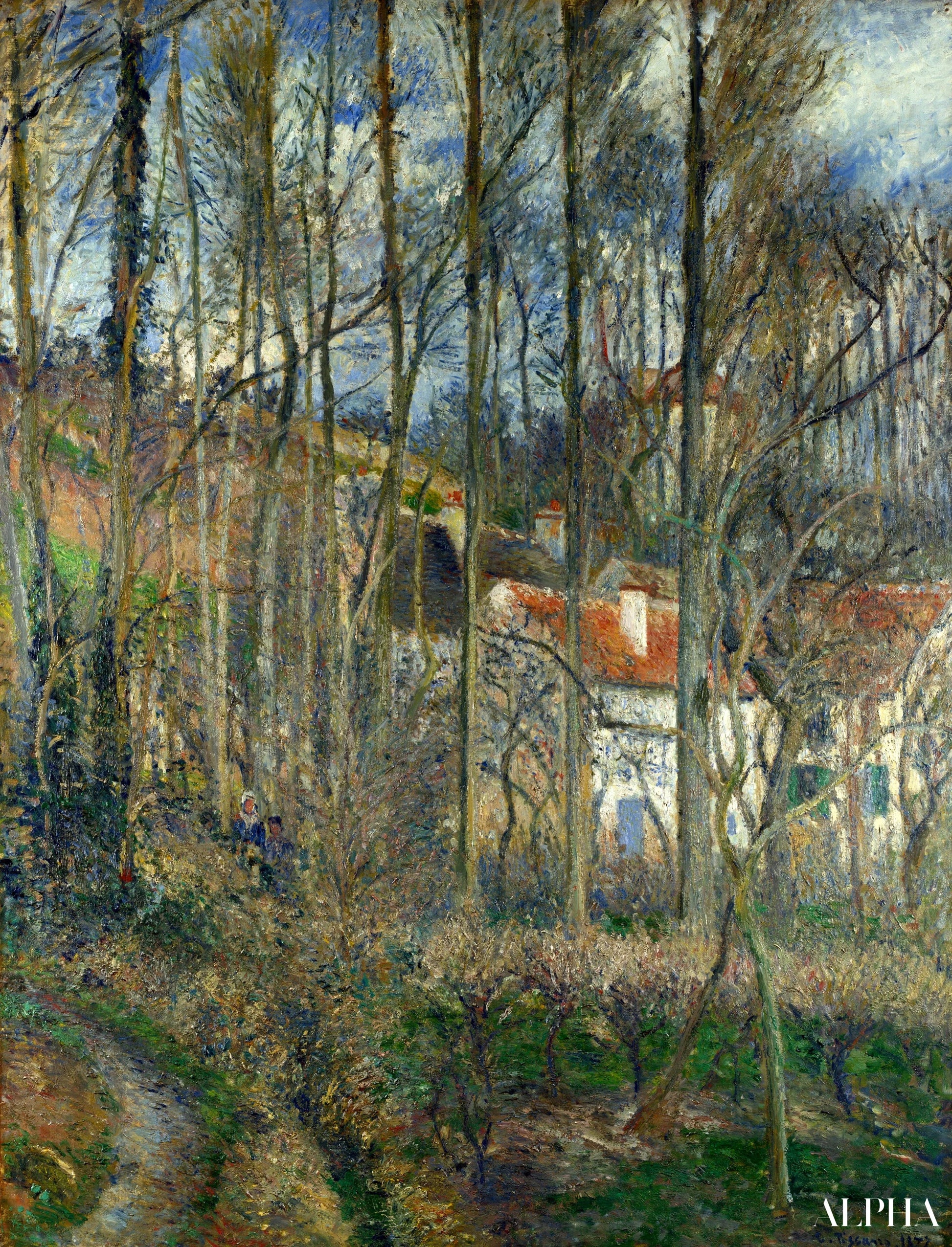 Côte des Bœufs à L'Hermitage, Pontoise - Camille Pissarro - Reproductions de tableaux et peintures haut de gamme