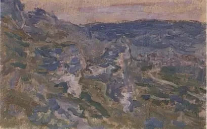 Les Coteaux ליד Vétheuil W669 - קלוד מונה