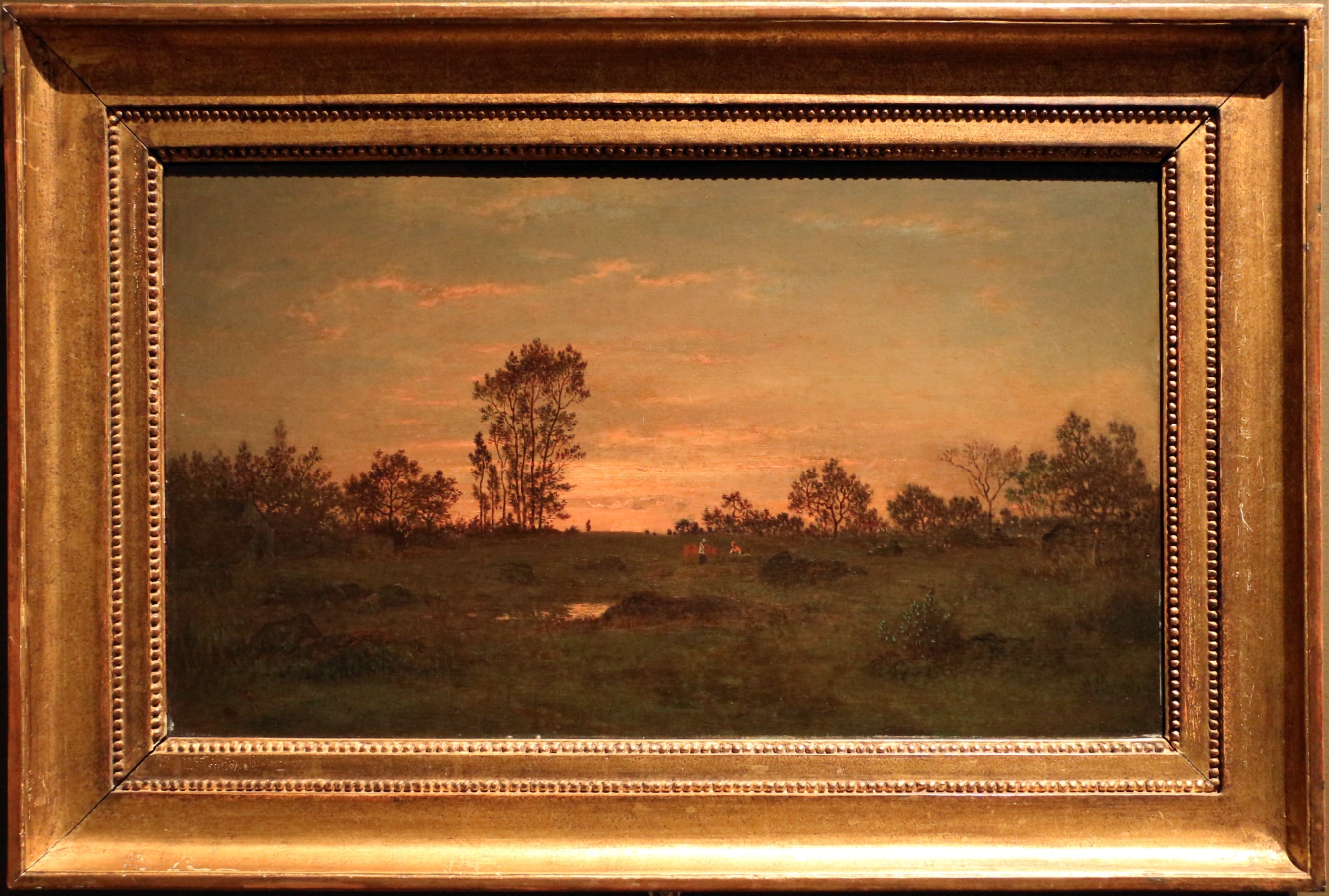 Coucher de soleil à Barbizon - Théodore Rousseau image 1 tableau peint à l’huile sur toile