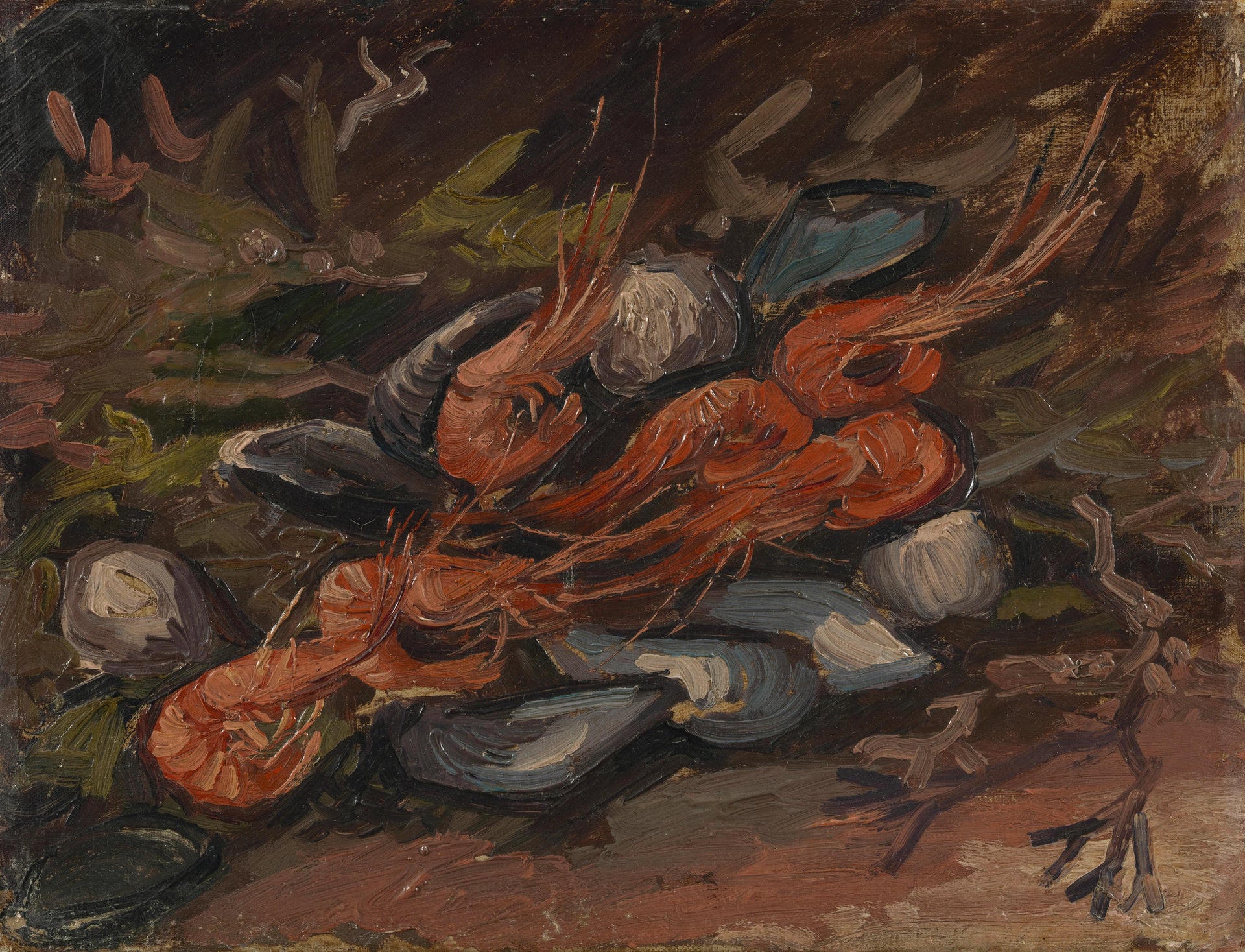 Crevettes et moules F256 — Vincent van Gogh