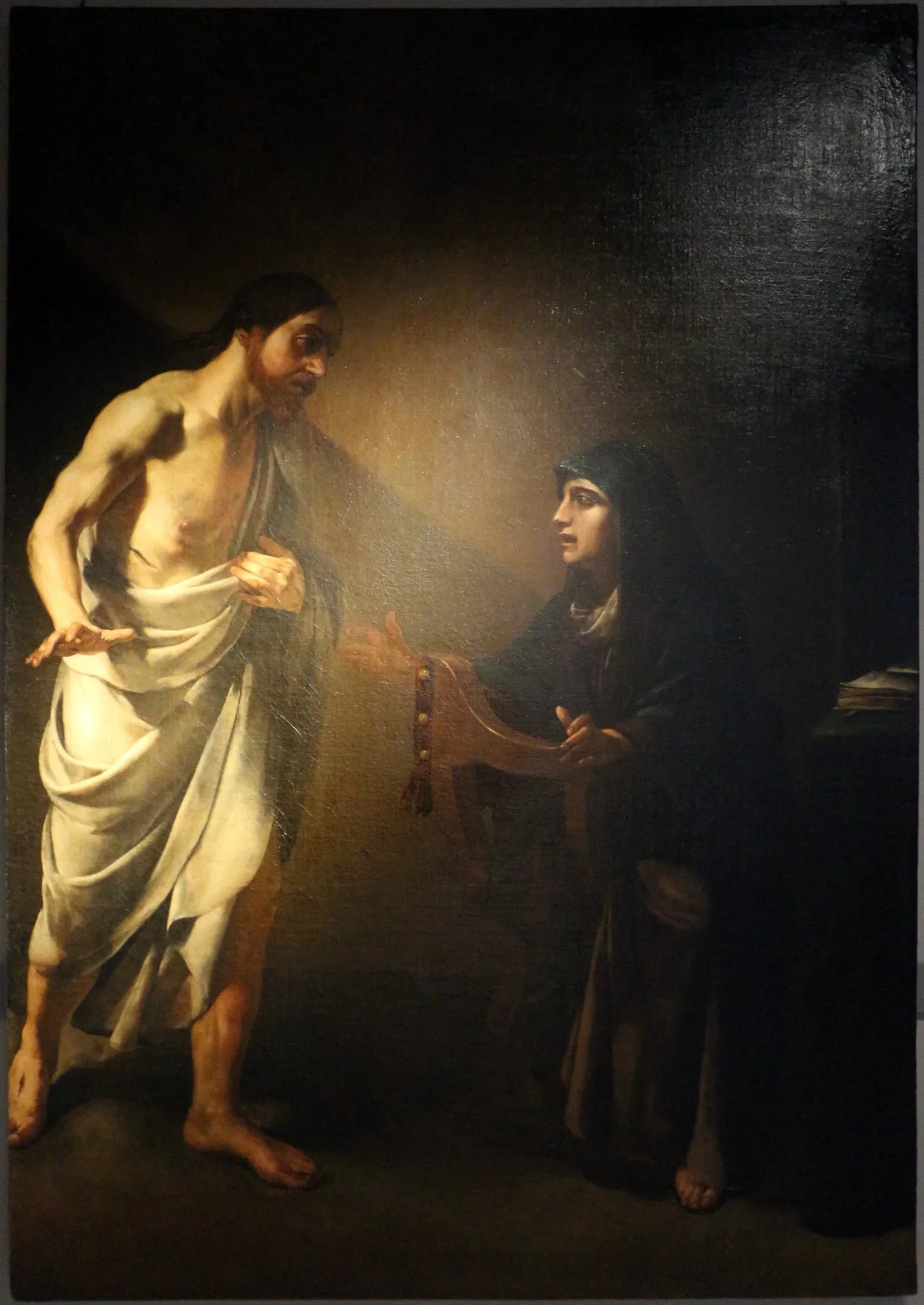 Cristo appare alla madre - Bartolomeo Manfredi image 1 reproduction de peinture à l’huile