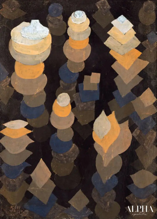 Croissance des plantes de nuit - Paul Klee - Reproductions de tableaux et peintures haut de gamme