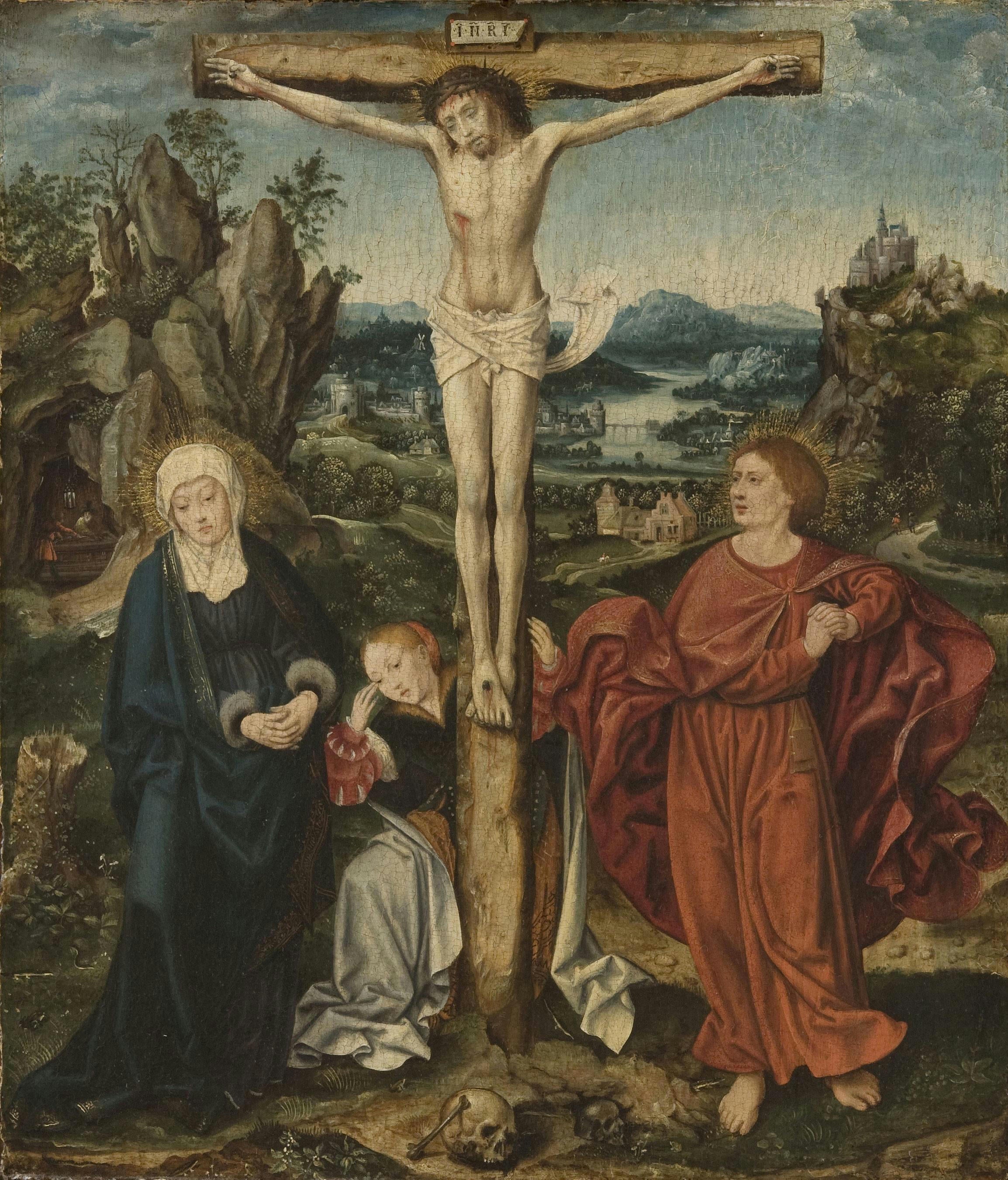 Crucifixion - Joos van Cleve - Alpha Reproduction