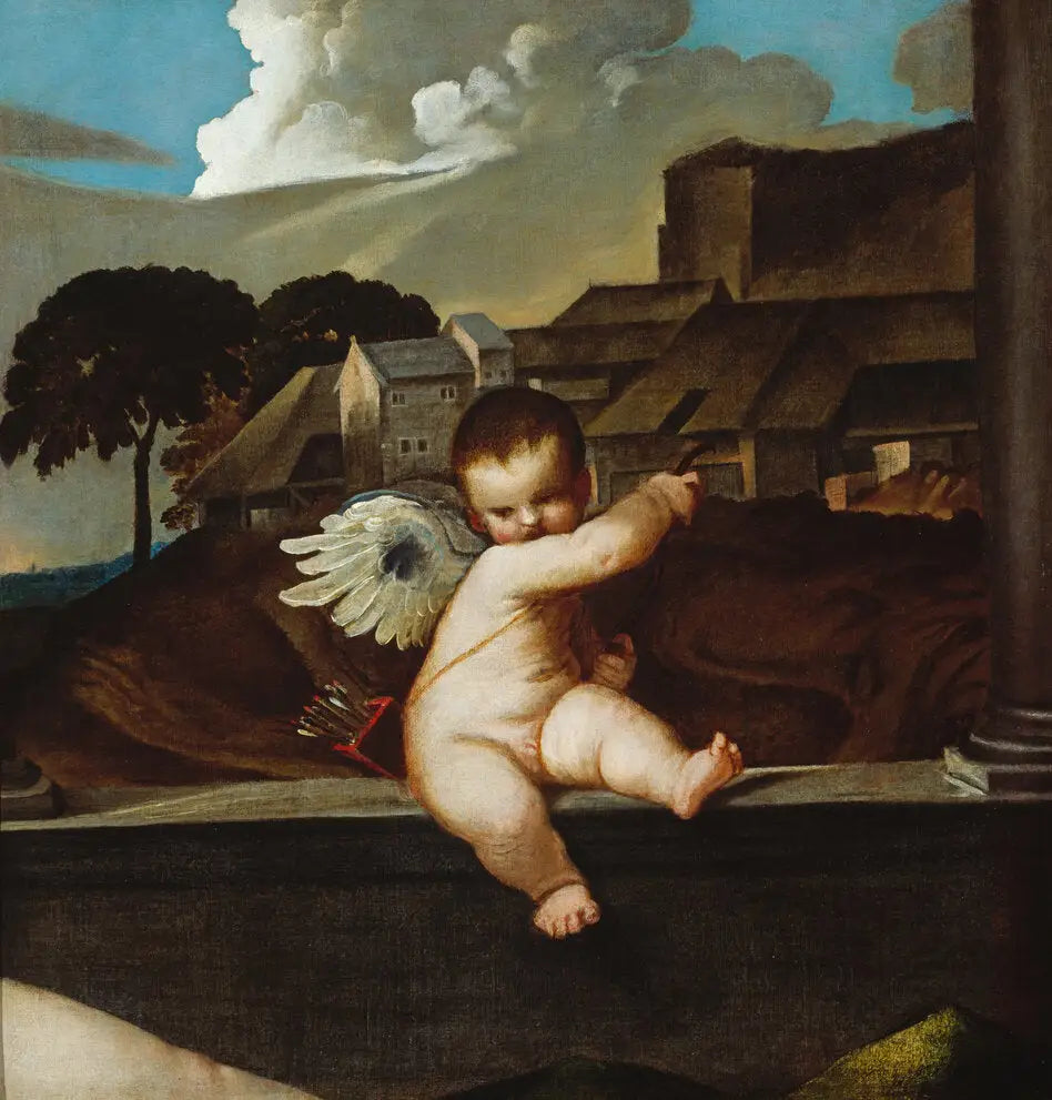 Cupidon - Titian image 1 tableau peint à l’huile sur toile