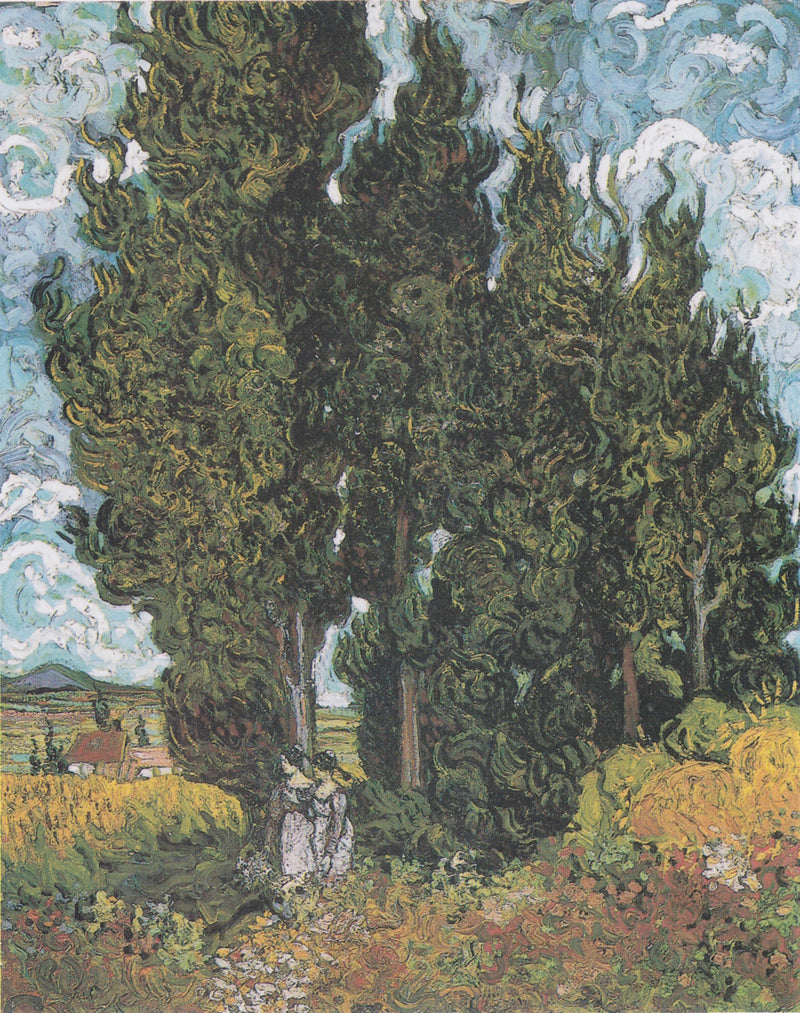 ארז עם שתי דמויות - Vincent van Gogh