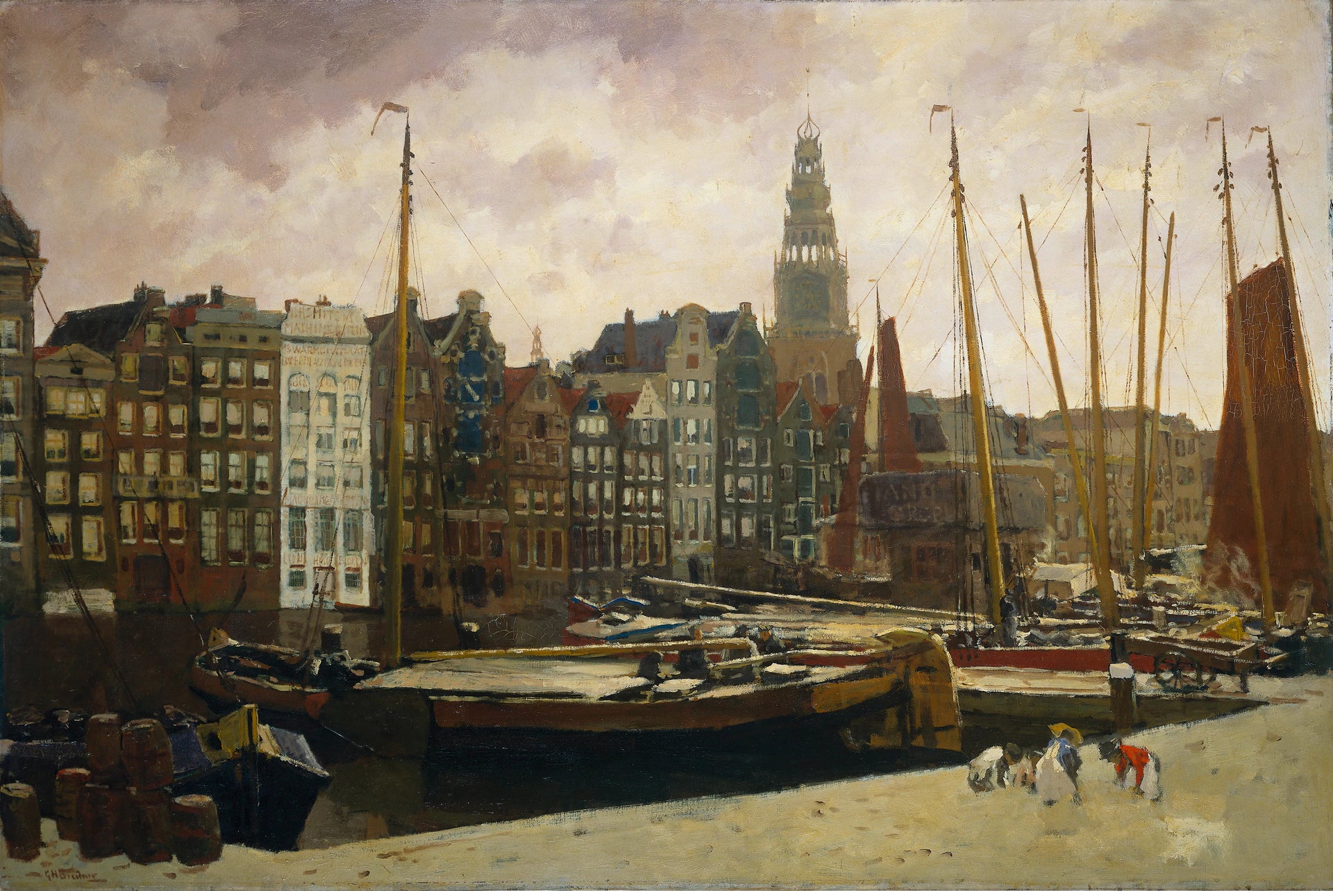 Le Damrak à Amsterdam - George Hendrik Breitner