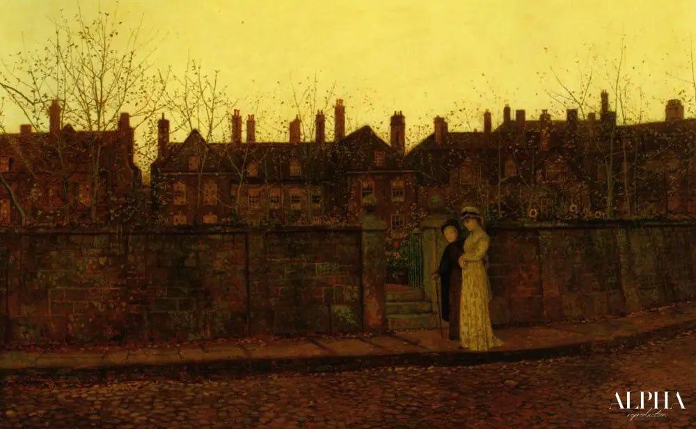 Dans la Gloire d'or - John atkinson grimshaw - Reproductions de tableaux et peintures haut de gamme