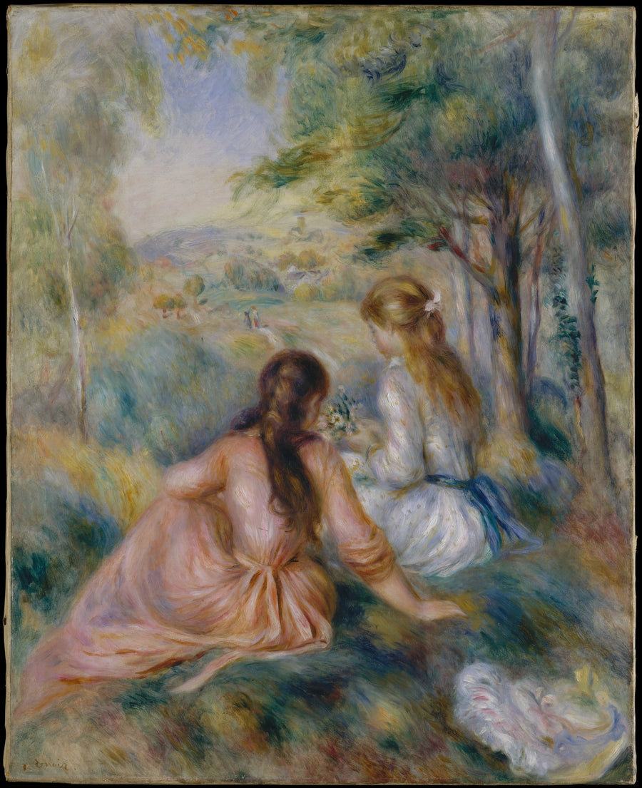 Dans la prairie de Renoir, 1888-1892, Metropolitan Museum 51.112.4 – reproduction peinture à l’huile sur toile