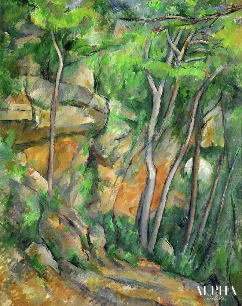 Dans le parc du Chateau Noir - Paul Cézanne - Reproductions de tableaux et peintures haut de gamme