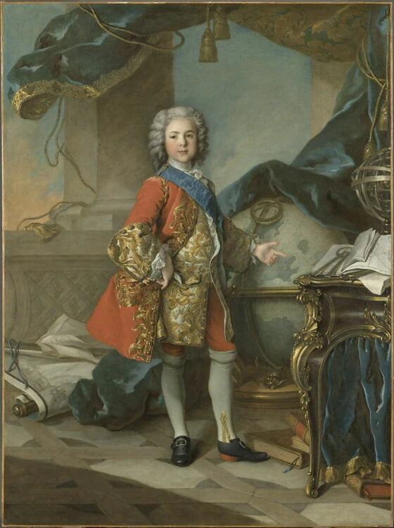 Le Dauphin Louis de France (1729-1765), fils de Louis XV, dans son cabinet d'étude - Louis Tocqué