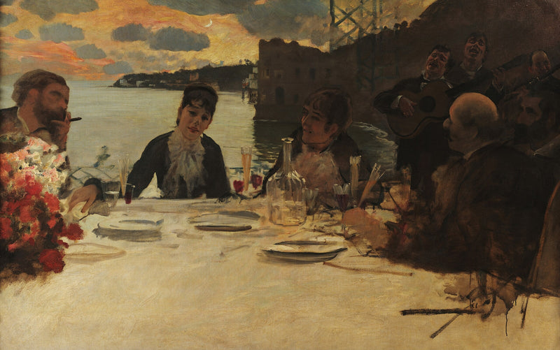 ארוחת צהריים בפוזיליפו - Giuseppe De Nittis