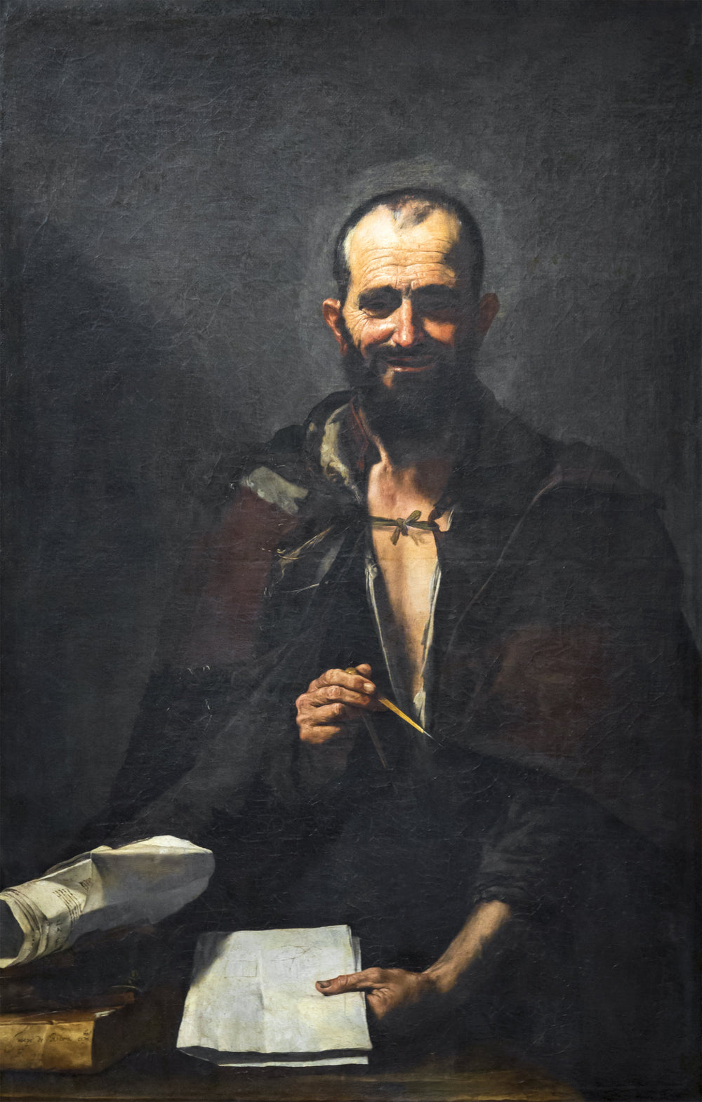 Démocrite - Jusepe de Ribera image 1 reproduction artisanale de tableau