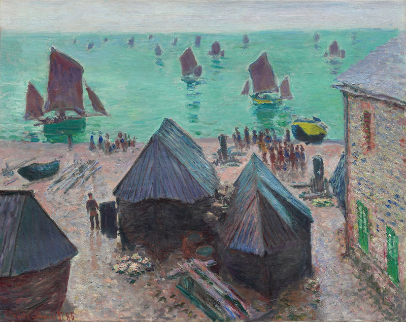 יציאת הסירות, Étretat W1025 - קלוד מונה
