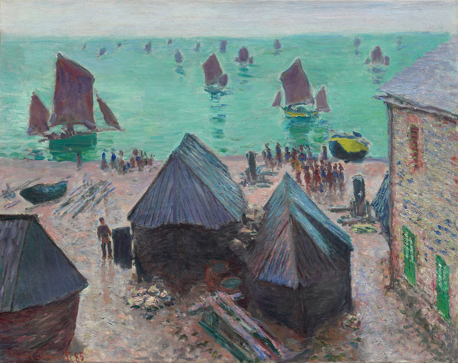 יציאת הסירות, Étretat W1025 - קלוד מונה