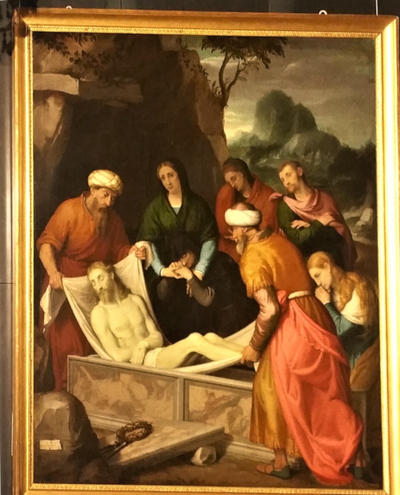 Dépôt du Christ dans le sépulcre - Giovanni Battista Moroni - Alpha Reproduction