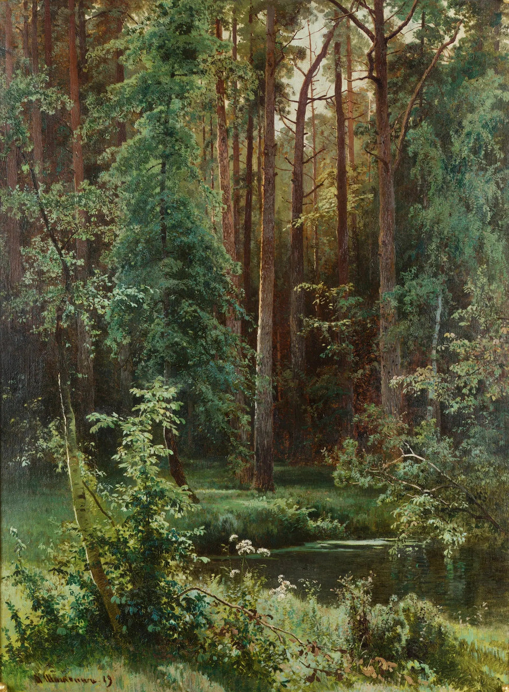 Des bois - Ivan Chichkine image 1 copie de tableau peinte à la main