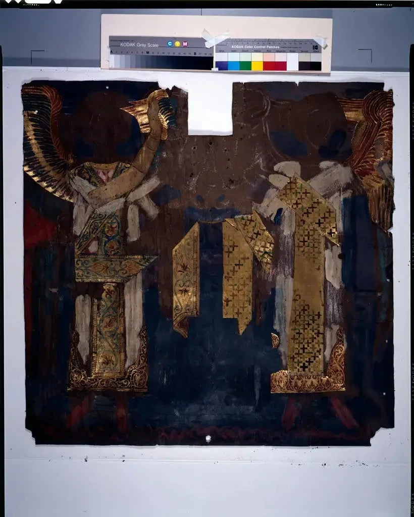 Dessin de superposition pour « Frieze of the Angels », Bibliothèque publique de Boston - John Singer Sargent image 1 reproduction artisanale de tableau