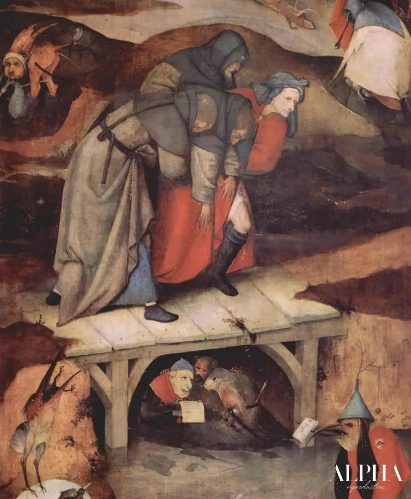 Détail du triptyque de La Tentation de saint Antoine, vers 1501 - Jérôme Bosch - Reproductions de tableaux et peintures haut de gamme