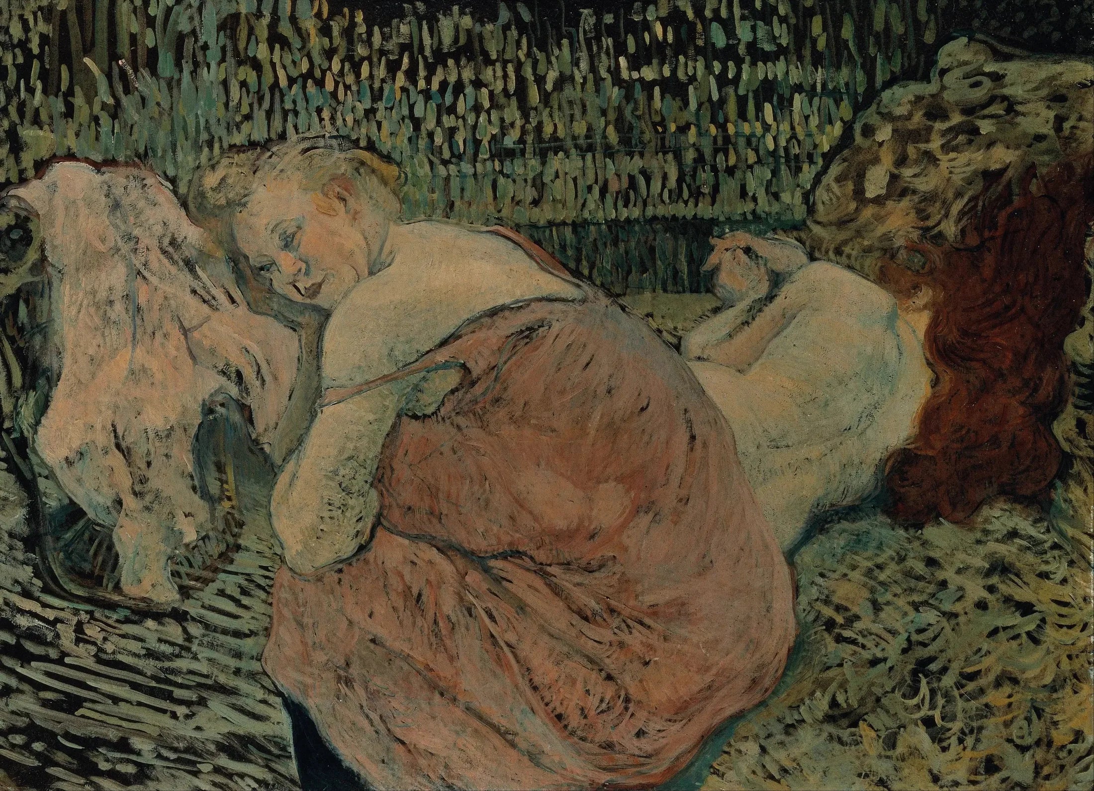 Deux amis - Henri de Toulouse-Lautrec image 1 tableau peint à l’huile sur toile