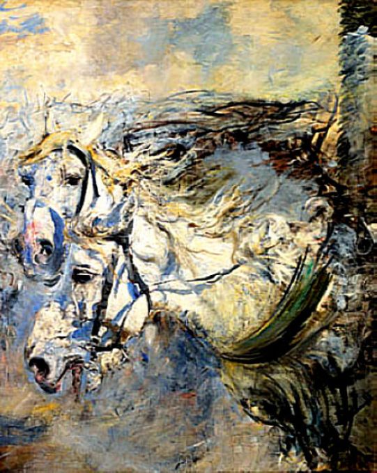 Deux chevaux blancs - Giovanni Boldini - Alpha Reproduction