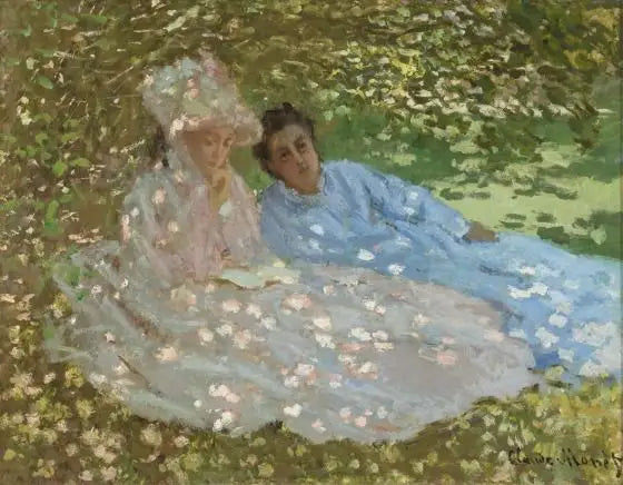 שתי נשים בגינה - Claude Monet