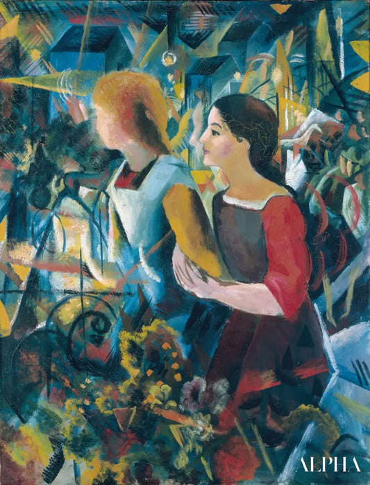 Deux filles - August Macke - Reproductions de tableaux et peintures haut de gamme