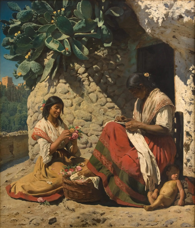 שתי גיטניות מול בקתתן. ספרד - פדר סברין קרויאר