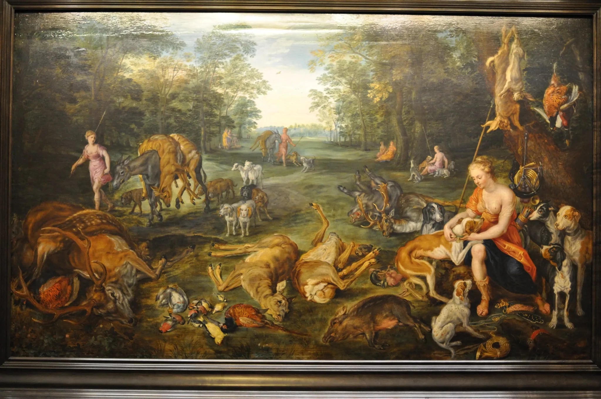 Diane à la chasse - Jan Brueghel le Jeune image 1 reproduction de peinture à l’huile
