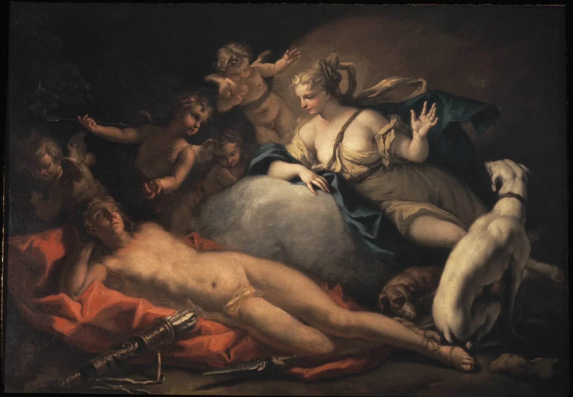 Diane et Endymion - Sebastiano Ricci image 1 reproduction d’œuvre d’art à l’huile