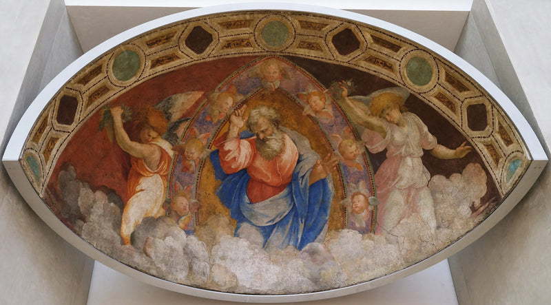 אלוהים האב מברך בין המלאכים - רפאל סנציו