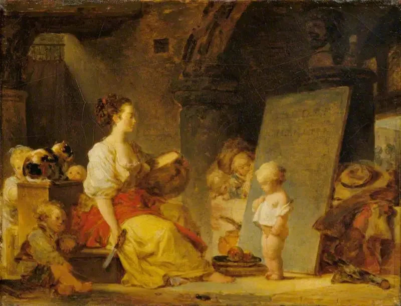 Dites donc s'il vous plaît - Jean-Honoré Fragonard image 1 copie de tableau peinte à la main