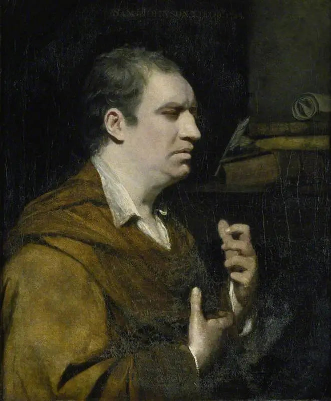 Docteur Samuel Johnson (1709-1784) - Joshua Reynolds image 1 tableau peint à l’huile sur toile