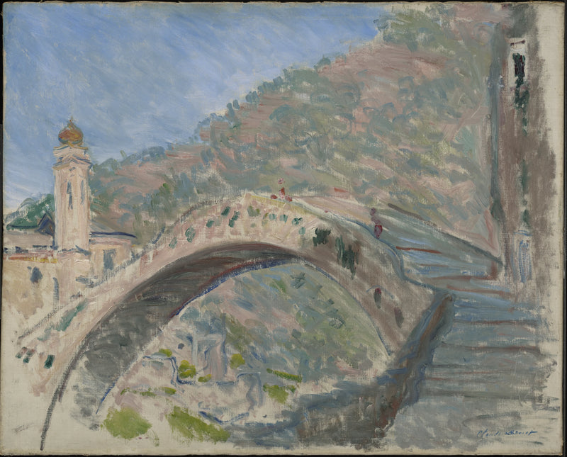 Dolceacqua, הגשר הישן מעל ה-Nervia W884 - קלוד מונה