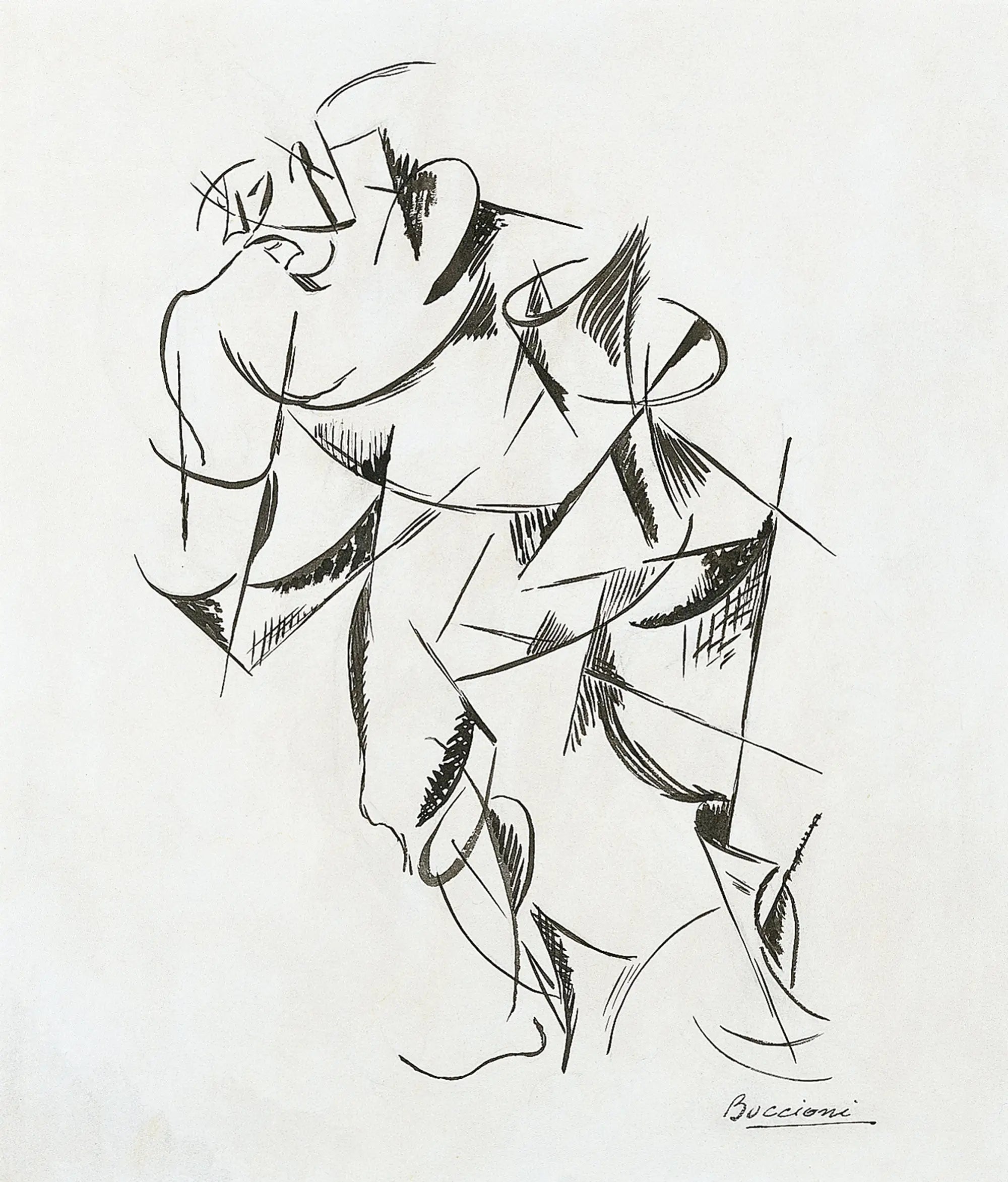 Dynamisme du corps humain: Boxer - Umberto Boccioni - Alpha Reproduction