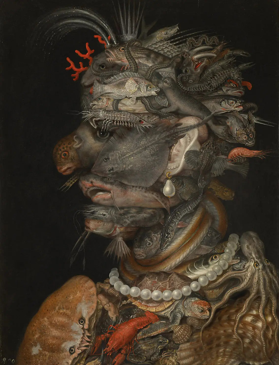 Eau - Giuseppe Arcimboldo - Alpha Reproduction