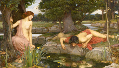 Reproduction du tableau « Écho et Narcisse - John William Waterhouse » par Alpha Reproduction en peinture à l’huile