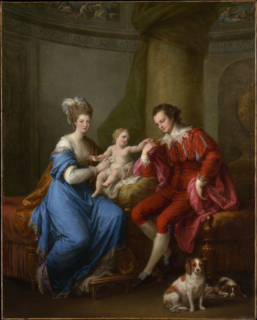 Edward Smith Stanley (1752–1834), Twelfth Earl of Derby, Elizabeth, Countess of Derby (Lady Elizabeth Hamilton, 1753–1797), and Their Son (Edward Smith Stanley, 1775–1851) - Angelica Kauffmann