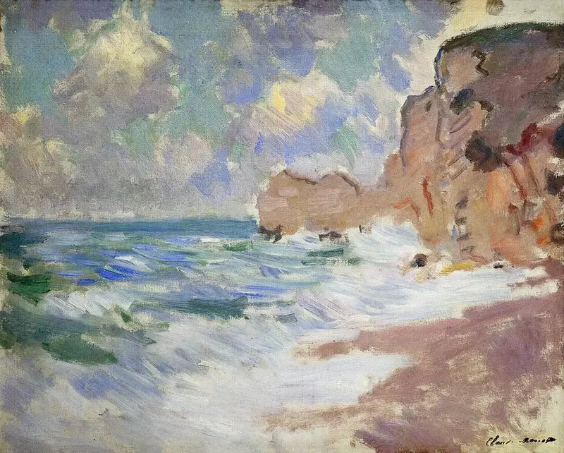 אפקט גל ב-Étretat W827a - קלוד מונה
