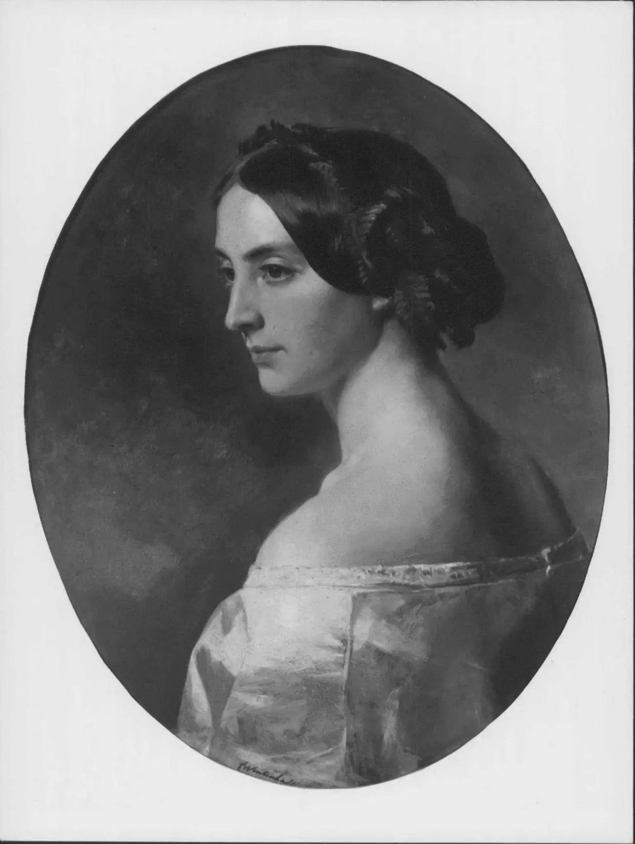 Élisabeth, marquise du Douro (1820-1904) - Franz Xaver Winterhalter image 1 tableau peint à l’huile sur toile