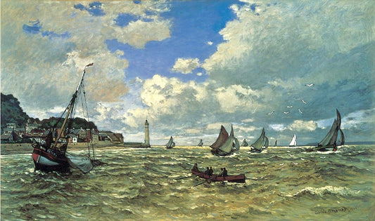 🌬️ שפך הסן בהונפלור קלוד מונה (1865)
