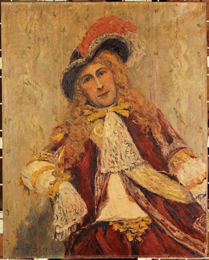 אמיל דהלי (1871-1969), חבר בקואדיה-פרנסז, בתלבושת במה - מקסים מאופרה