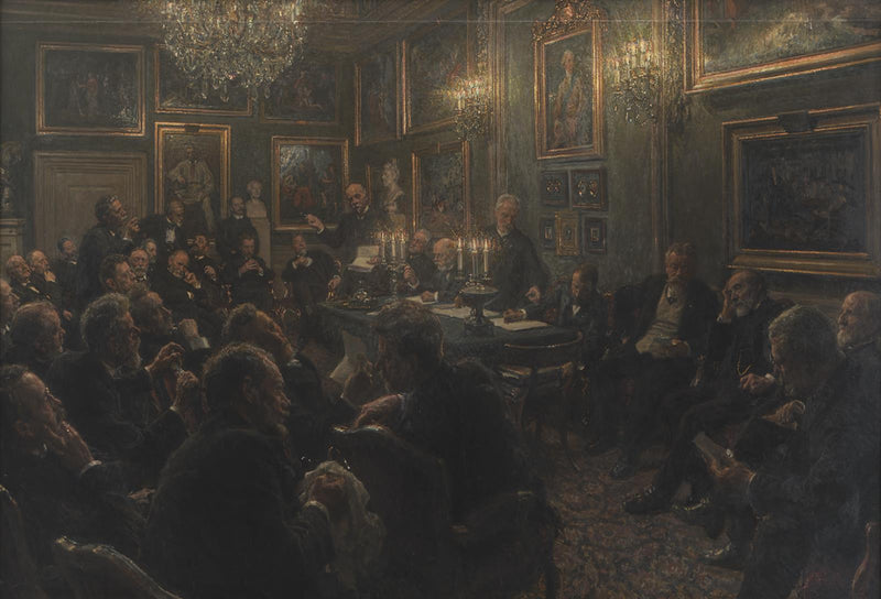 ב-akademir��dsforsamling מאת שרלוטנבורג בשנת 1904 - ויגו יוהנסן