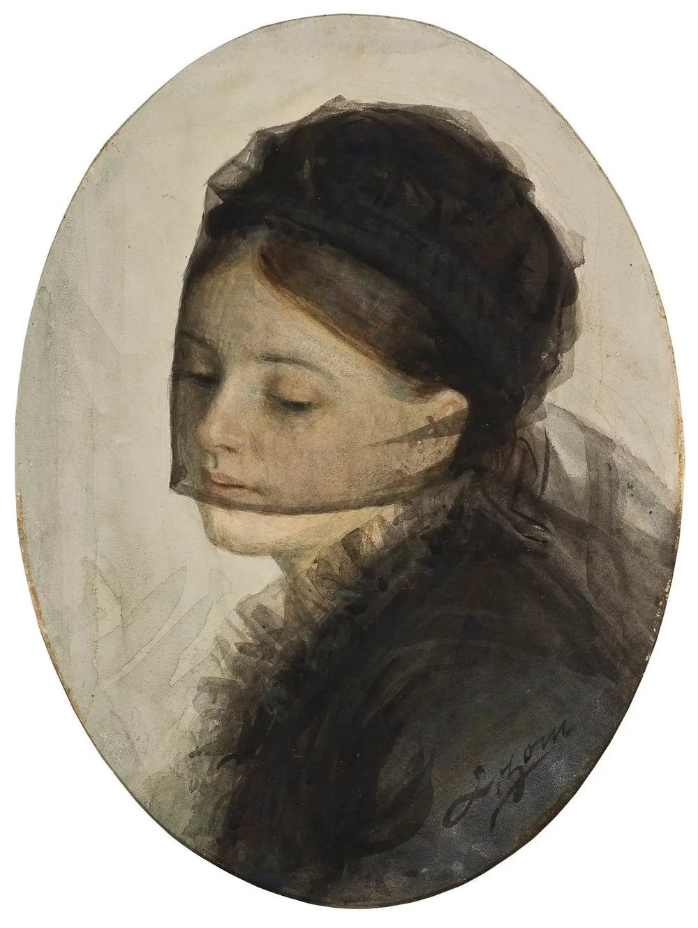 En deuil - Anders Zorn - Alpha Reproduction