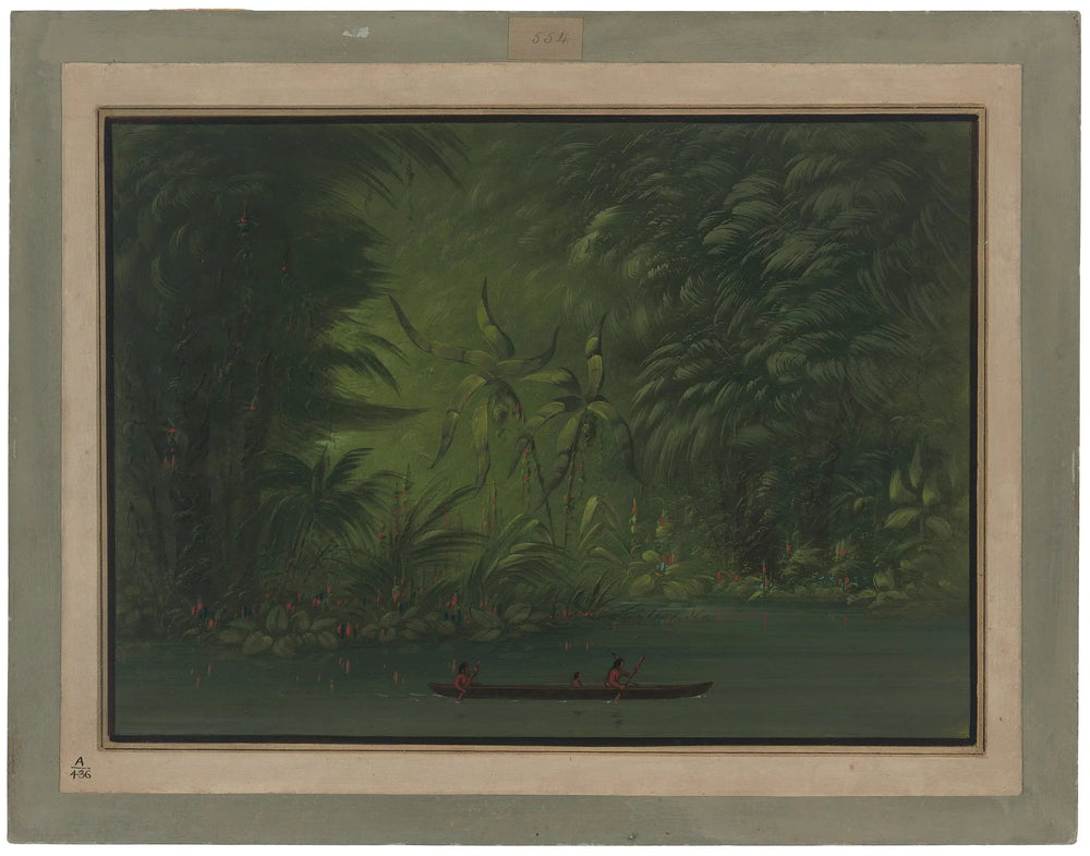 Entrée d’une lagune rive de l’Amazone - George Catlin - Alpha Reproduction