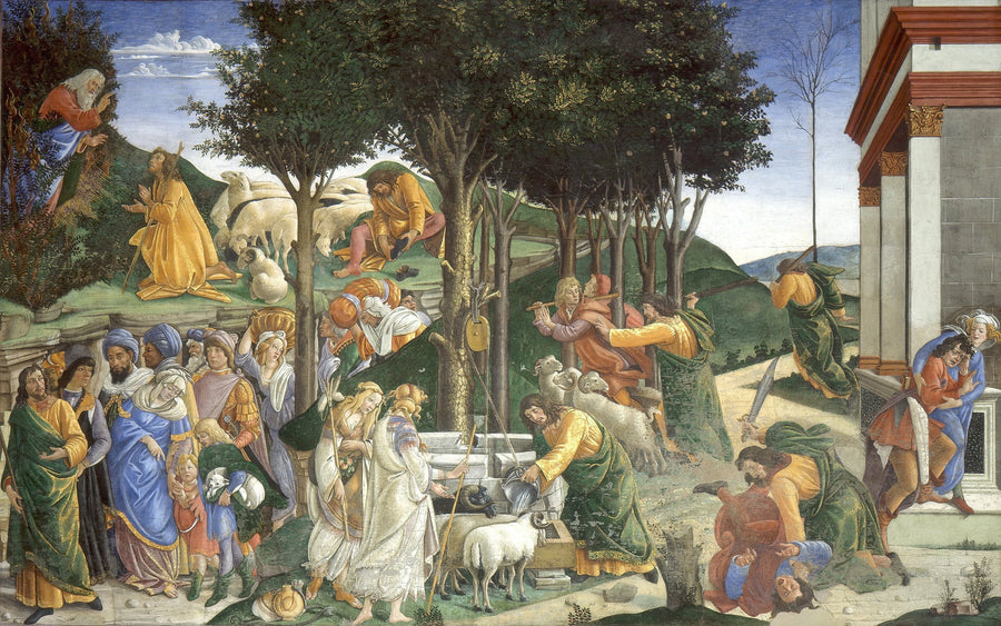 Les Épreuves et la vocation de Moïse, 1481-1482 – Sandro Botticelli