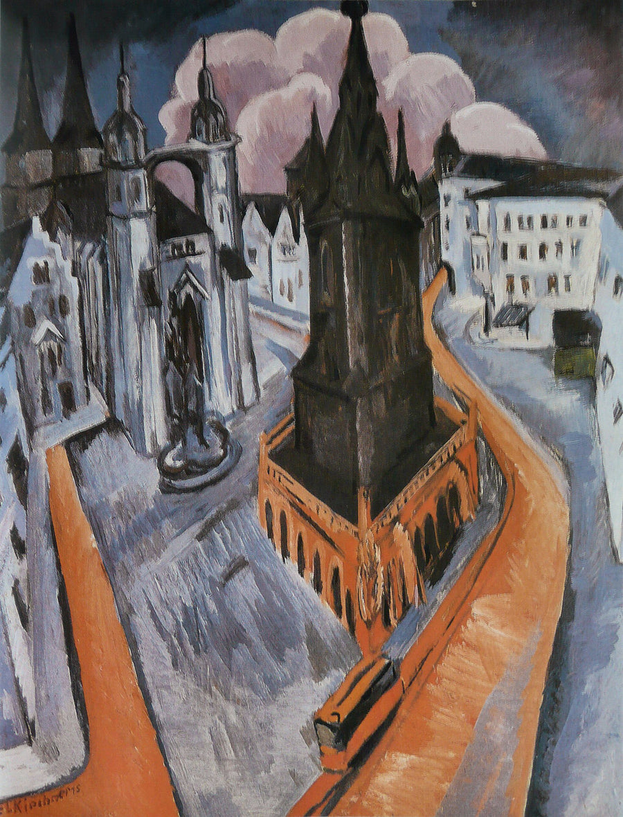 La Tour rouge à Halle - Ernst Ludwig Kirchner