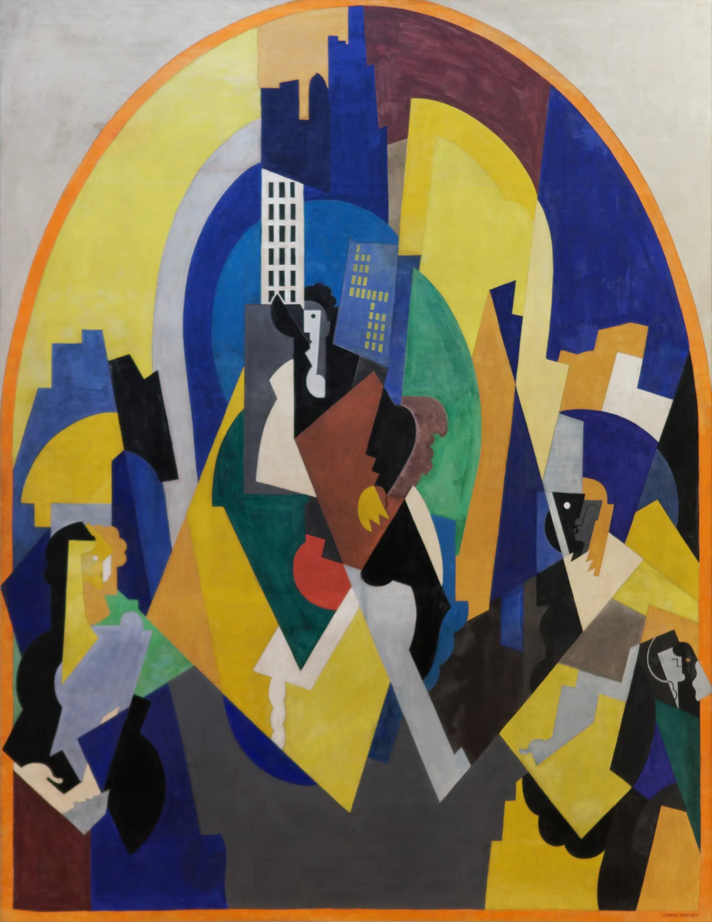 Espace rythmé selon le plan - Albert Gleizes - Alpha Reproduction