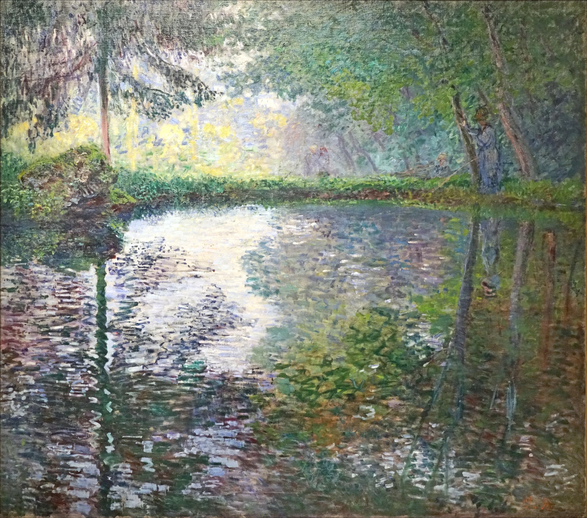 L’Étang à Montgeron W420 par Claude Monet, 1876, musée de l’Ermitage