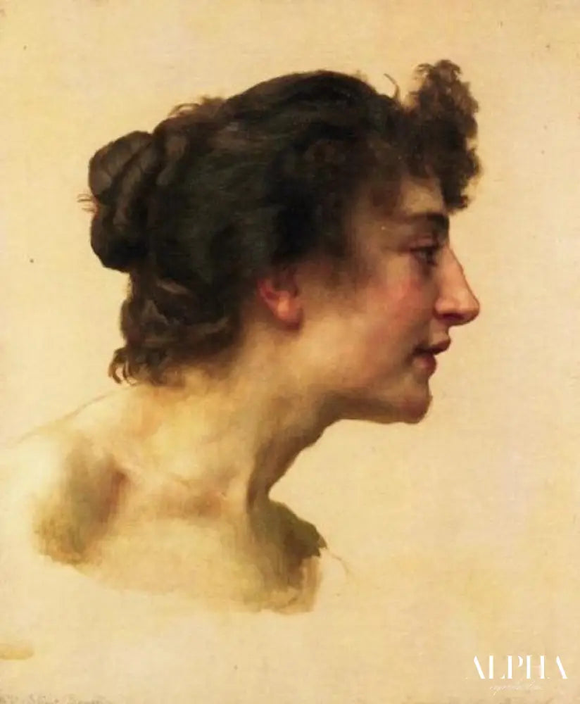 Étude de la tête d'Elize - William Bouguereau - Reproductions de tableaux et peintures haut de gamme