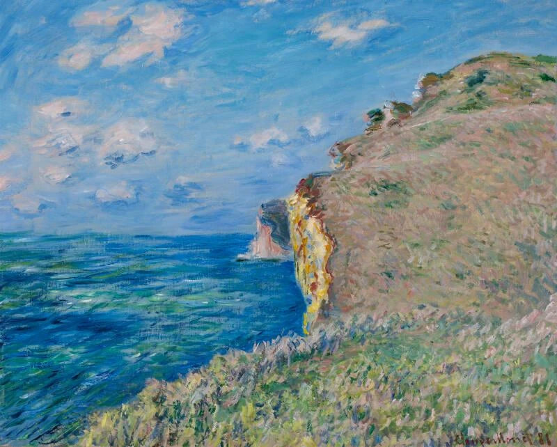 La Falaise à Fécamp W656 par Claude Monet, Aberdeen Art Gallery